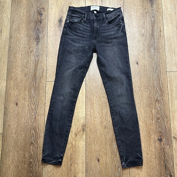 Frame Le Skinny de Jeanne Crop in Jackson Peak Size 27 - Picture 3 of 8